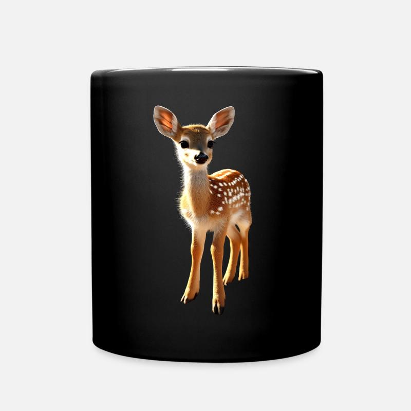 Reh Rehkitz Kostüm Rehbock Rehe Süßes Reh Kitz - Tasse einfarbig - Schwarz