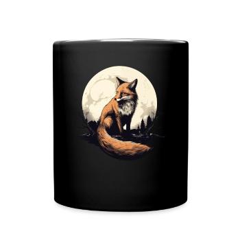 Lustige Geschenke für Fuchsliebhaber - Tasse einfarbig - Schwarz - Vorne