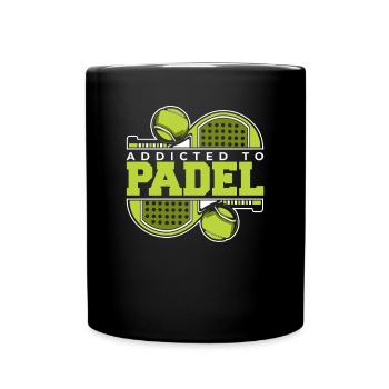 Addicted To Padel Paddle Tennis Paddleball Padel - Full Colour Mug - black - Front