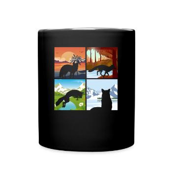 Cadeaux amusants pour les amoureux du renard - Mug uni - noir - Devant