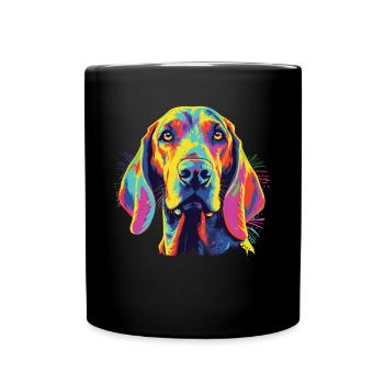 Aquarelles Coloré Américain Anglais - Mug uni - noir - Devant