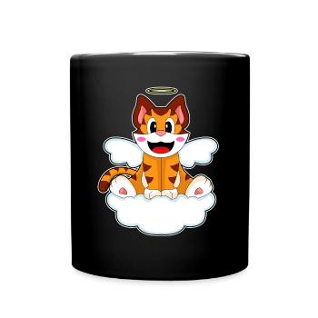 Ailes d’ange tigre - Mug uni - noir - Devant