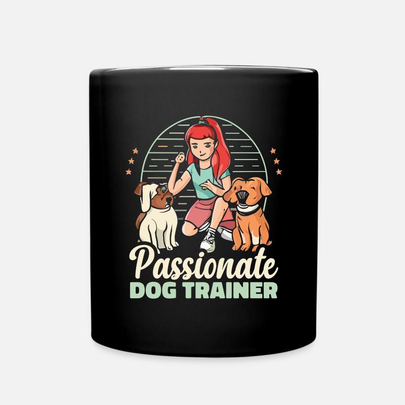Passionate Dog Trainer Hunde Trainerin - Tasse einfarbig - Schwarz