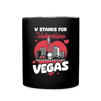 T-shirt Vegas au lieu de la Saint-Valentin – Sarcastic G - Mug uni - noir - Devant