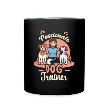 Passionate Dog Trainer Hunde Trainerin - Tasse einfarbig - Schwarz - Vorne