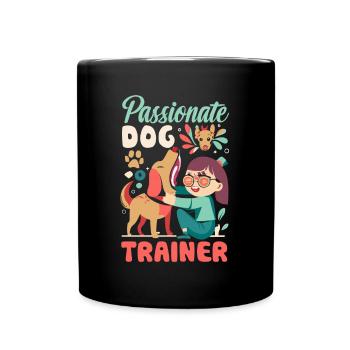 Passionate Dog Trainer Hunde Trainerin - Tasse einfarbig - Schwarz - Vorne