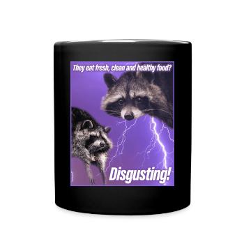 Trash Panda Meme Funny Raccoon Raccoon Gift - Full Colour Mug - black - Front