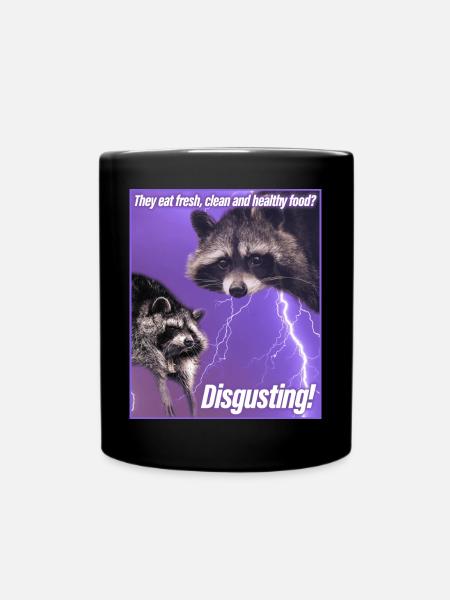 Trash Panda Meme Funny Raccoon Raccoon Gift - Full Colour Mug - black