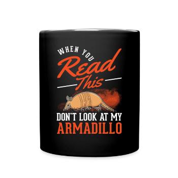 Armadillo Gift Armadillo - Full Colour Mug - black - Front