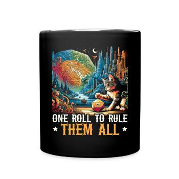 Role Playing Game RPG Master Video Game Gamer - Full Colour Mug - black - Front