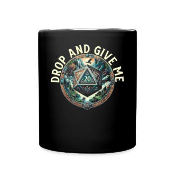 Role Playing Game RPG Master Video Game Gamer - Full Colour Mug - black - Front