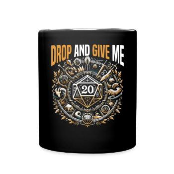 Role Playing Game RPG Master Video Game Gamer - Full Colour Mug - black - Front