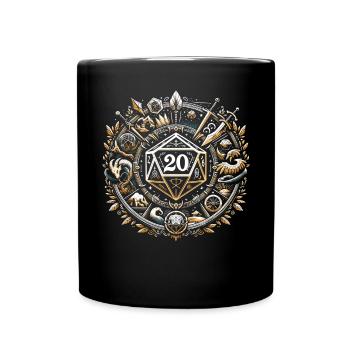 Jeu de rôle RPG Maître du jeu vidéo Gamer - Mug uni - noir - Devant