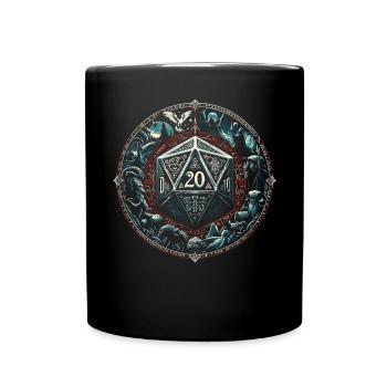 Role Playing Game RPG Master Video Game Gamer - Full Colour Mug - black - Front