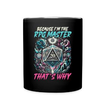 Jeu de rôle RPG Maître du jeu vidéo Gamer - Mug uni - noir - Devant