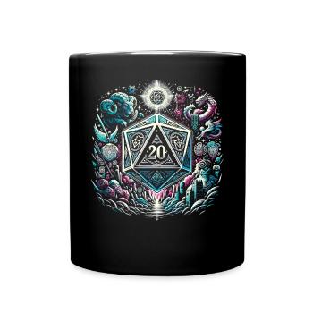 Role Playing Game RPG Master Video Game Gamer - Full Colour Mug - black - Front