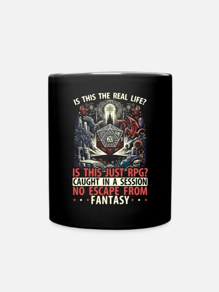 Jeu de rôle RPG Maître du jeu vidéo Gamer - Mug uni - noir