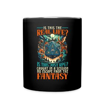 Jeu de rôle RPG Maître du jeu vidéo Gamer - Mug uni - noir - Devant
