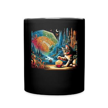 Jeu de rôle RPG Maître du jeu vidéo Gamer - Mug uni - noir - Devant