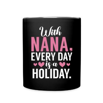 Nana Gifts - Tasse einfarbig - Schwarz - Vorne