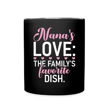 Nana Gifts - Tasse einfarbig - Schwarz - Vorne