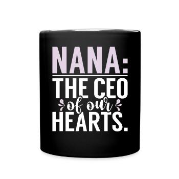 Nana Gifts - Tasse einfarbig - Schwarz - Vorne