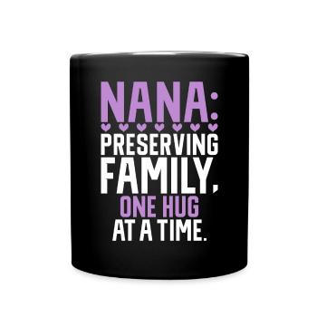 Nana Gifts - Tasse einfarbig - Schwarz - Vorne