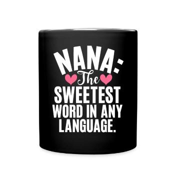 Nana Gifts - Tasse einfarbig - Schwarz - Vorne