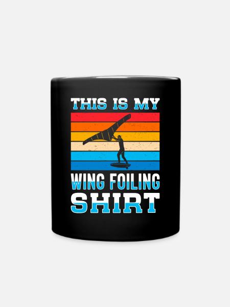 Wingsurfing Foil Wing Wing Boarding Wing Foiling - Mug uni - noir