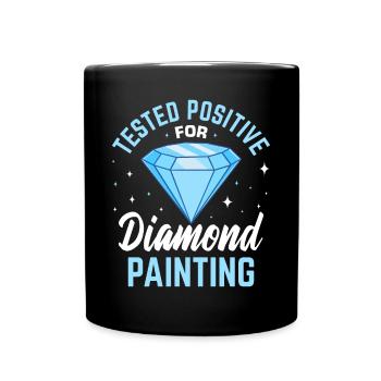 Hobby Diamond Painter Diamant - Tasse einfarbig - Schwarz - Vorne