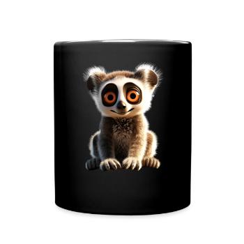 Amoureux des lémuriens à queue annelée Lémurien lémurien à queue annelée Maki lémurien à queue annelée - Mug uni - noir - Devant