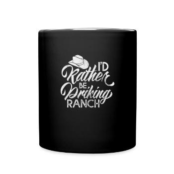 Cow-boy - Mug uni - noir - Devant