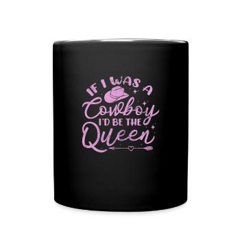 Cow-boy - Mug uni - noir - Devant