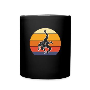 Wrestling Wrestler Fight Wrestling Ringer Gift - Full Colour Mug - black - Front