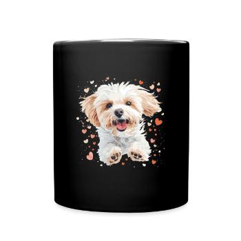 Maltipoo Dog Breed Pet Cute Funny Graphic - Tasse einfarbig - Schwarz - Vorne