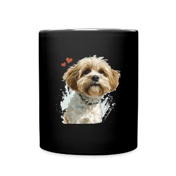 Maltipoo Dog Breed Pet Cute Funny Graphic - Tasse einfarbig - Schwarz - Vorne