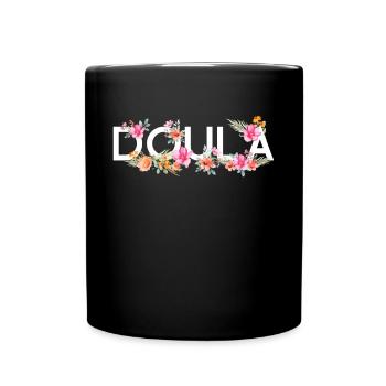 Doula Naissance Travailleur Fleur - Mug uni - noir - Devant