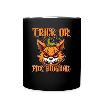 Fox Lover Spooky Fox Halloween Gift - Full Colour Mug - black - Front