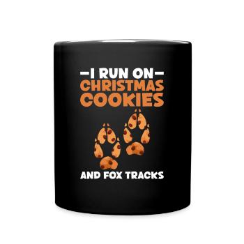 Fox Lover Funny Fox Christmas Gifts - Full Colour Mug - black - Front