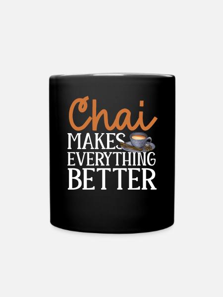 Chai Tee Masala Chai - Tasse einfarbig - Schwarz