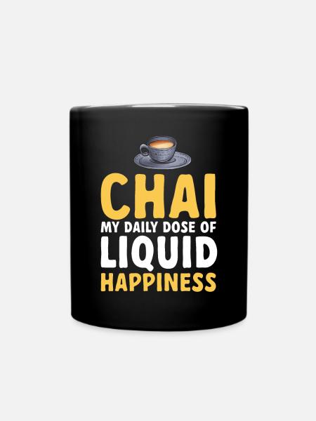 Chai Tee Masala Chai - Tasse einfarbig - Schwarz