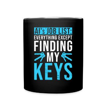 Artificial Intelligence Ai Lovers - Full Colour Mug - black - Front