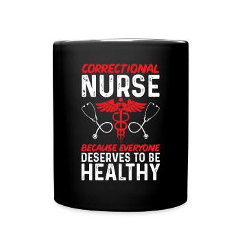 Nurse Penitentiary Prison - Full Colour Mug - black - Front
