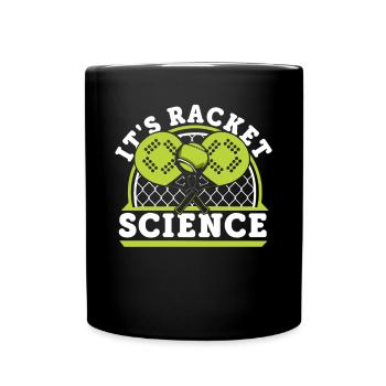 It's Racket Science Paddleball Paddle Tennis Padel - Full Colour Mug - black - Front