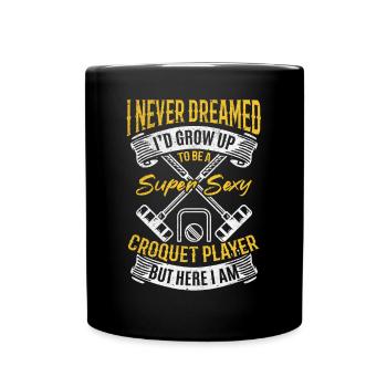Jeu de Croquet Sport Croquet - Super Sexy Croquet pl - Mug uni - noir - Devant