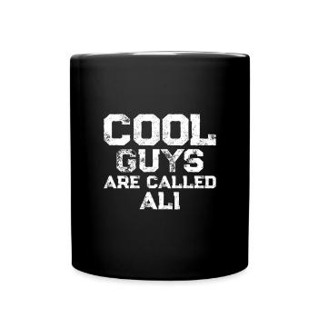 Cool guys are called Ali - Full Colour Mug - black - Front