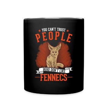 Fennec Gift Desert Fox Fennec - Full Colour Mug - black - Front