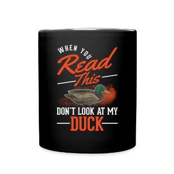 Duck Lover Gift Duck Breeder - Full Colour Mug - black - Front