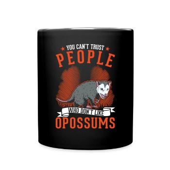 Opossum cadeau opossum marsupial - Mug uni - noir - Devant