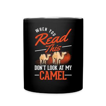 Camel Gift Dromedary Camel Large Camel - Full Colour Mug - black - Front